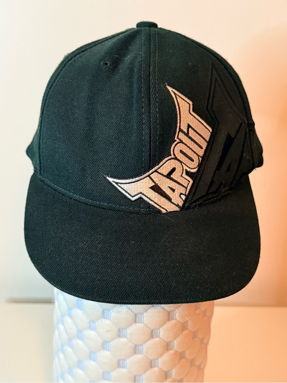 Tapout Black Baseball Cap with Embroidered Logo Accent